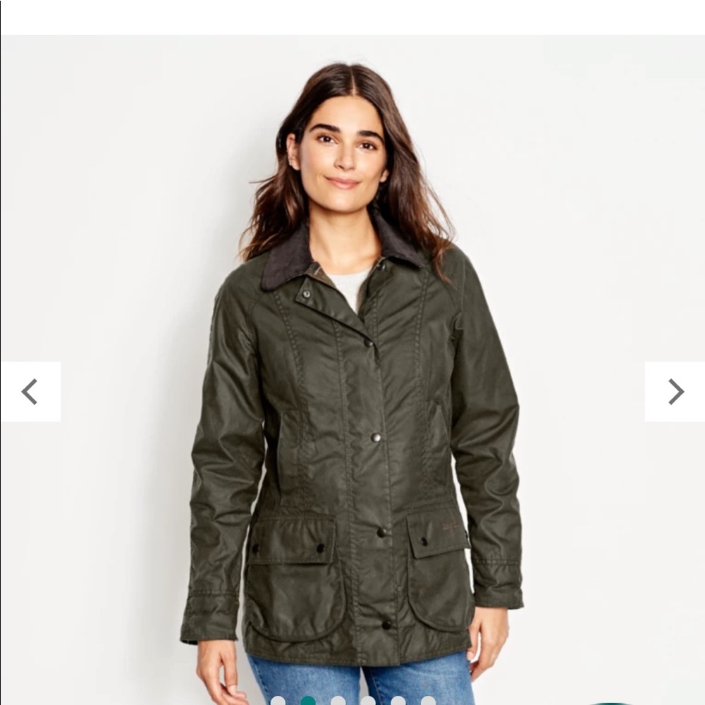 Barbour Beaufort Waxed Jacket with Removable Fur Vest Liner